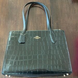 COACH Nina embossed tote bag